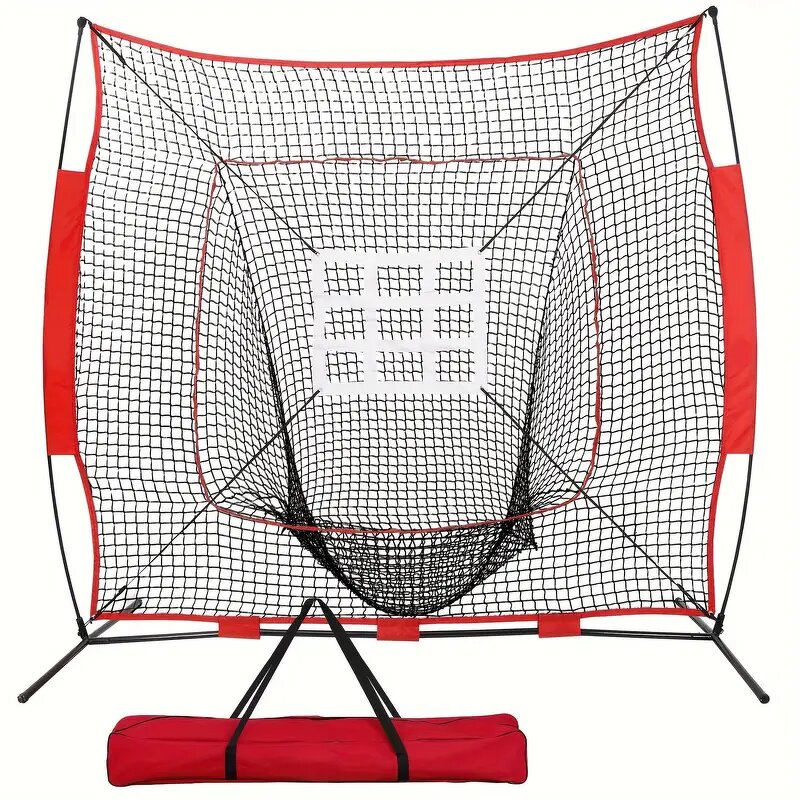 Baseball & Softball Pitching Batting Net Set Manufacturer - Portable 7'x7' Bounce for Training and Hitting