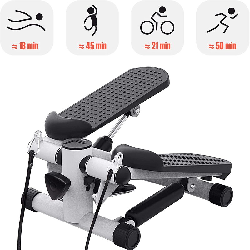Mini Stepper Manufacturer - TMS01A Stair Steppers With Adjustable Resistance Bands Portable Fitness