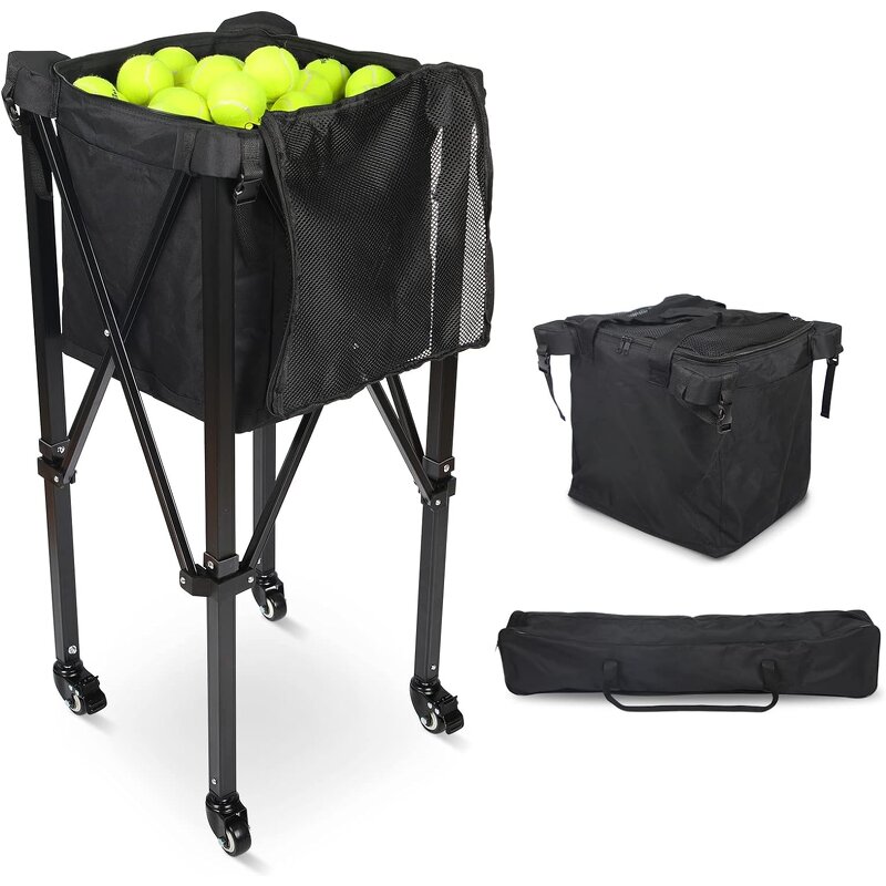 Tennis Pickleball Cart Manufacturer - Durable Customized Logo Square Steel Frame Metal for Training