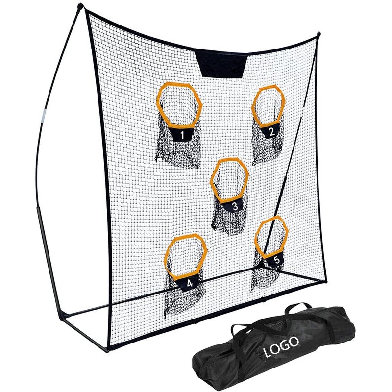 Football Throwing Net Manufacturer - Heavy Duty Foldable Bow Frame Football Trainer