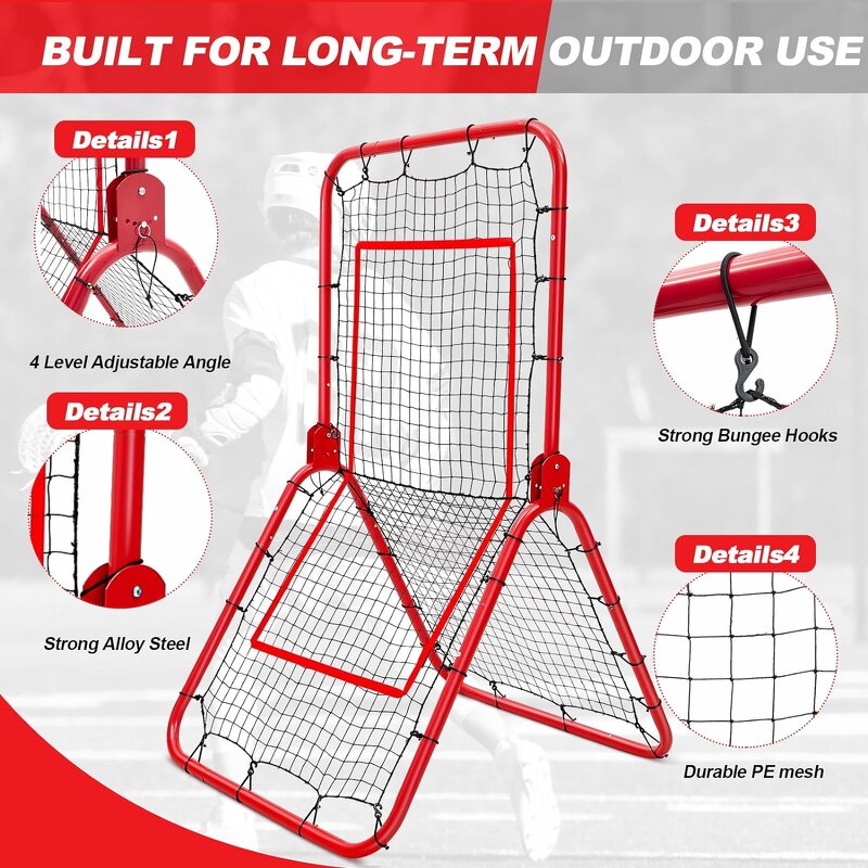 Football Rebounder Net Manufacturer - Hot Sale Customized for Softball Baseball Soccer Practice Outdoor Training