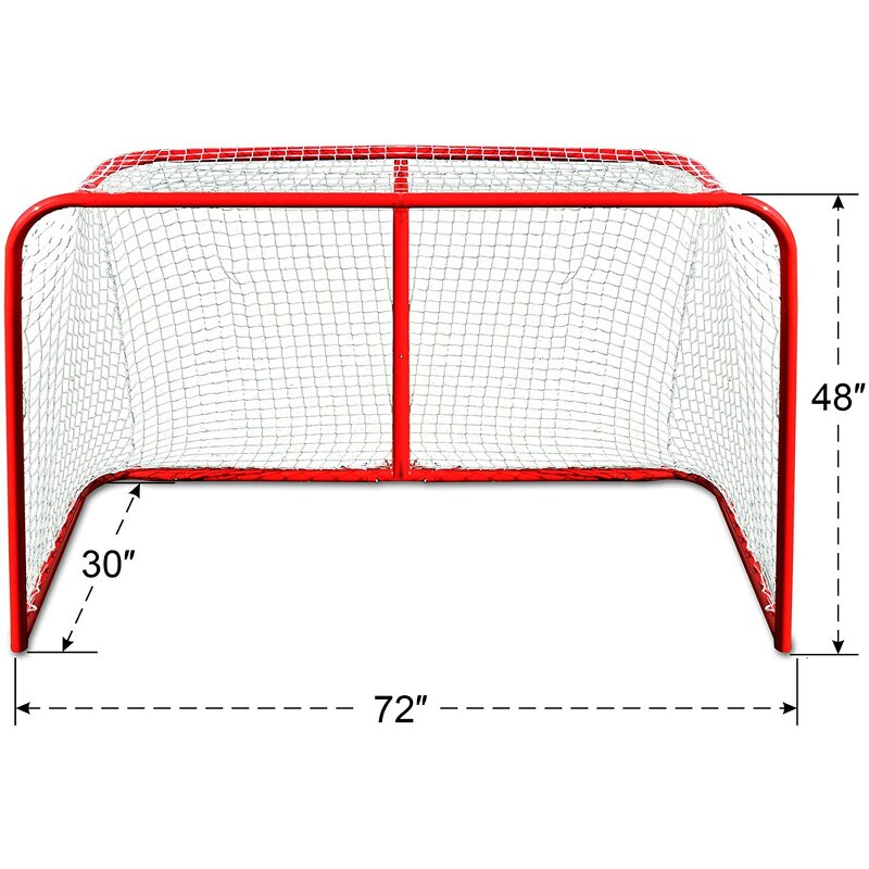 Ice Hockey Goal Manufacturer - JLG003H Low Price Professional Senior Official Size Galvanized Steel Frame Regulation Net