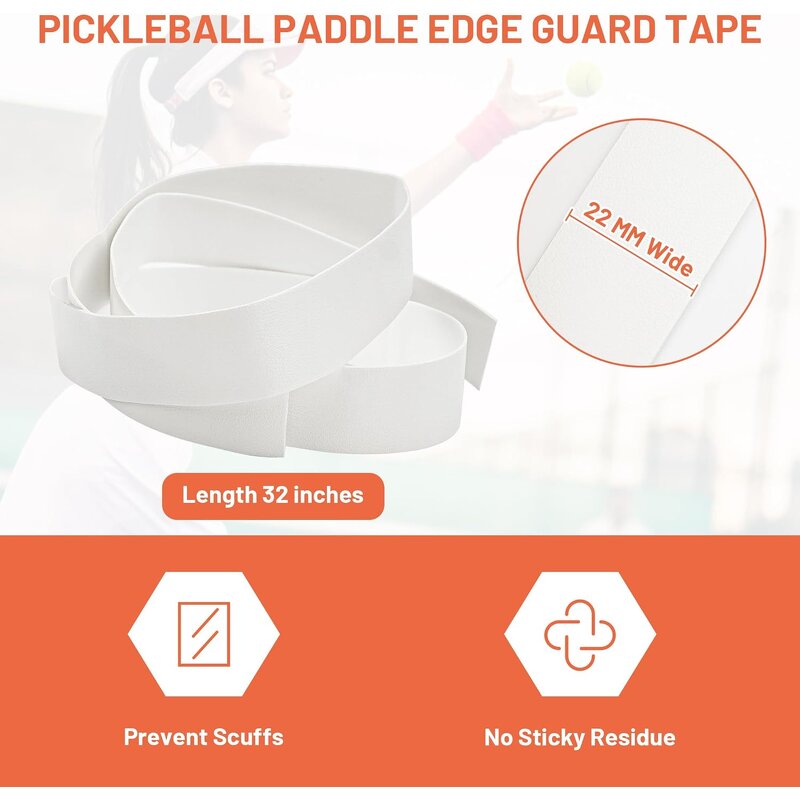 Pickleball Paddle Edge Guard Protector Tape - Customized Racket Protection Protective Head Tape