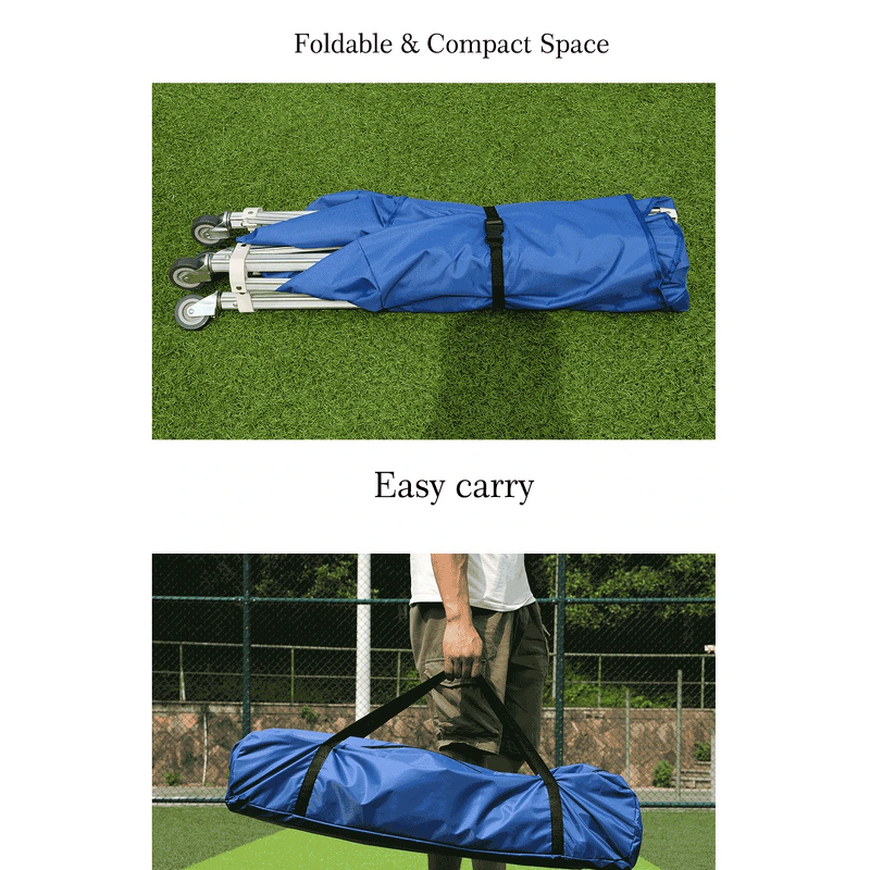 Soccer Football Cart Manufacturer - Easy to Fold-up and Install Lightweight Aluminium Construction With 4 Wheels