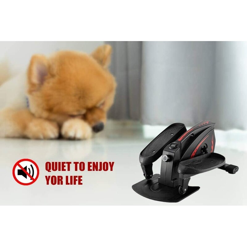 Mini Elliptical Machine Manufacturer - TMS02A Home Office Workout Under Desk Elliptical Bike Display Monitor Weight Fitness