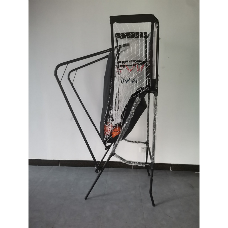 Basketball Game Machine Manufacturer - Foldable Single Shot 3 Basketballs Air Pump Portable