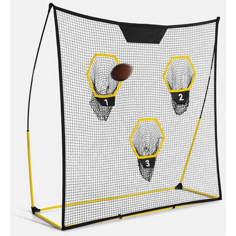 Football Throwing Net Manufacturer - Heavy Duty Foldable Bow Frame Football Trainer
