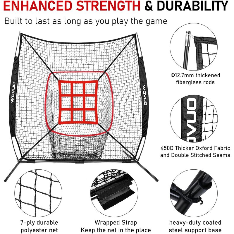 Baseball Softball Ball Caddy Manufacturer - Portable with Metal Tube and Polyester Net Batting Practice Ball Holder