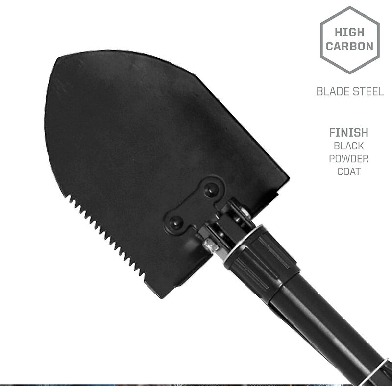 Garden Shovel Manufacturer - RGS01A Cheap Price Folding Shovel Head Survival Shovel for Camping