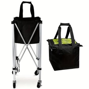 Tennis Pickleball Cart Manufacturer - Portable Square Steel Tube Aluminum with Customized Logo for Training Outdoor Indoor