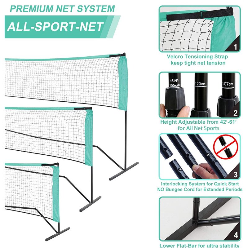 Tennis Badminton Net Manufacturer - Indoor and Outdoor Training Durable Portable 3.1M