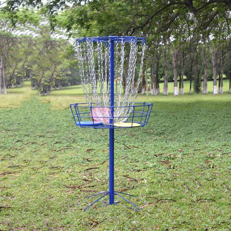 Disc Golf Basket Manufacturer - Factory Price Customized Black Blue Pro 24 Chain Customized With Transit Bag