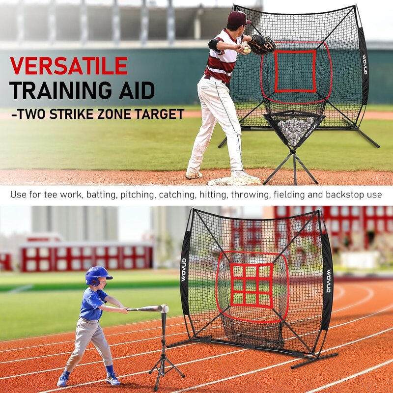Baseball Softball Ball Caddy Manufacturer - Portable with Metal Tube and Polyester Net Batting Practice Ball Holder