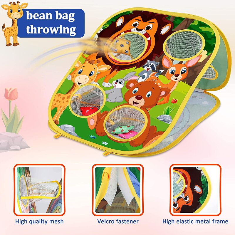 Bean Bag Toss Game Manufacturer - Hot Selling Lower Price Indoor Outdoor Sport Toys Board 3 in 1 With Bean Bags Sets for Kids