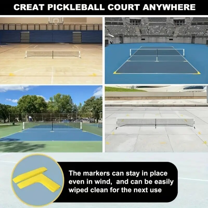 Pickleball Net Set Manufacturer - 22FT Professional Heavy Duty Customized Official Portable With Six Wheels