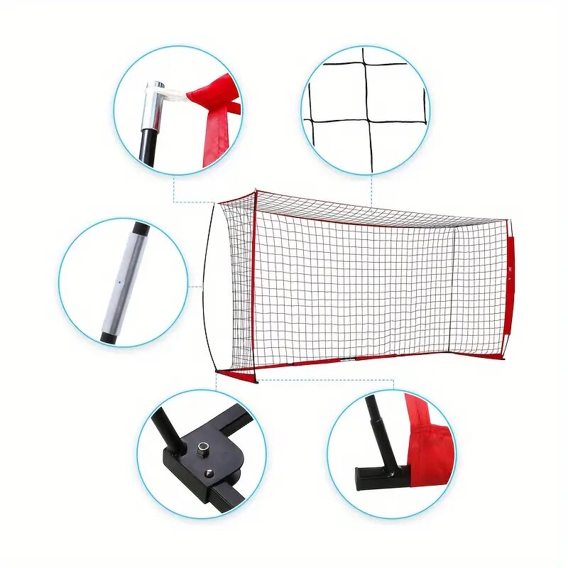 Soccer Goal Manufacturer - 6*4FT Portable Heavy Duty Steel Frame With Net for Backyard Soccer Game for Kids