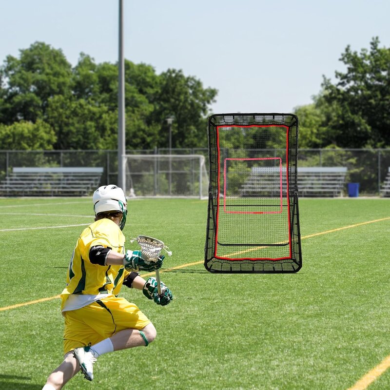 Lacrosse Rebounder Manufacturer - Steel Frame Backstop Nylon Netting Practice Shooting Catching Reacting