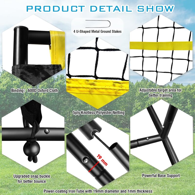 Tennis Pickleball Rebound Practice Wall Manufacturer - Portable Rebounder Pickleball Net