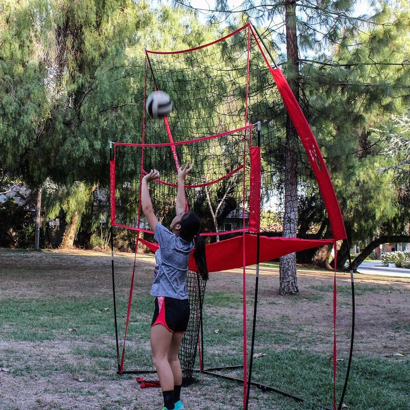 Volleyball Practice Net Station Manufacturer - VPN01A 8 ft Wide by 11 ft High for Hitting and Serving Drills