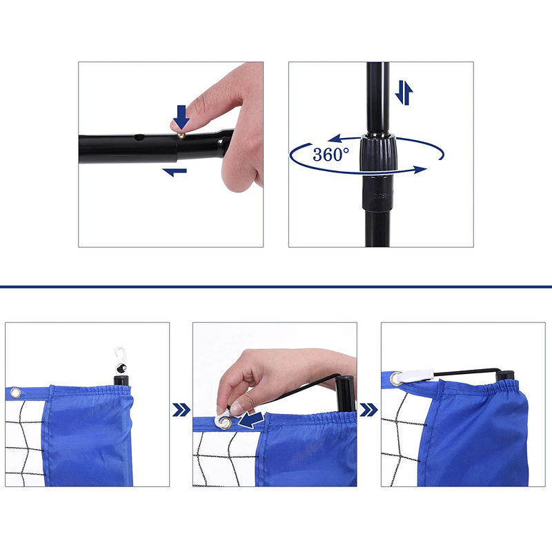 Badminton Net Manufacturer - Adjustable Indoor Outdoor Court Beach Driveway Portable Garden Mini Tennis Soccer Pickleball Kids Volleyball