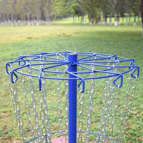 Disc Golf Basket Manufacturer - Factory Price Customized Black Blue Pro 24 Chain Customized With Transit Bag