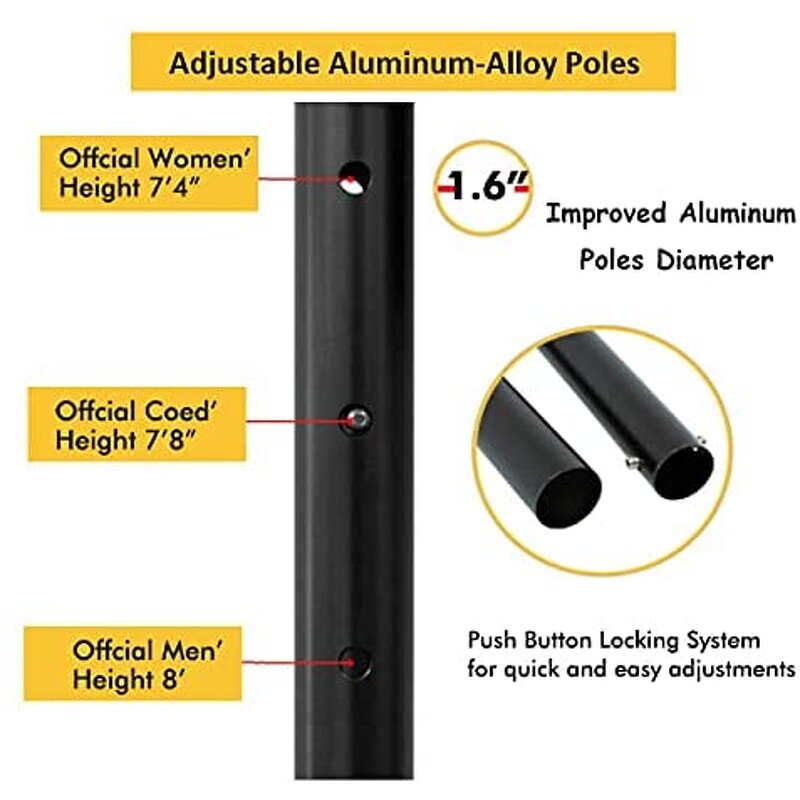 Volleyball Net Manufacturer - VN02A Cheap Price Custom Length Portable Stand with Net Set Standard Poles Outdoor Folding