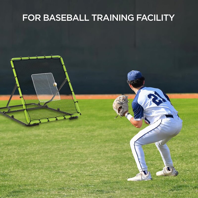 Baseball Rebounder Training Equipment Manufacturer - with PE Net and Metal Frame Netball Net for Skill Development