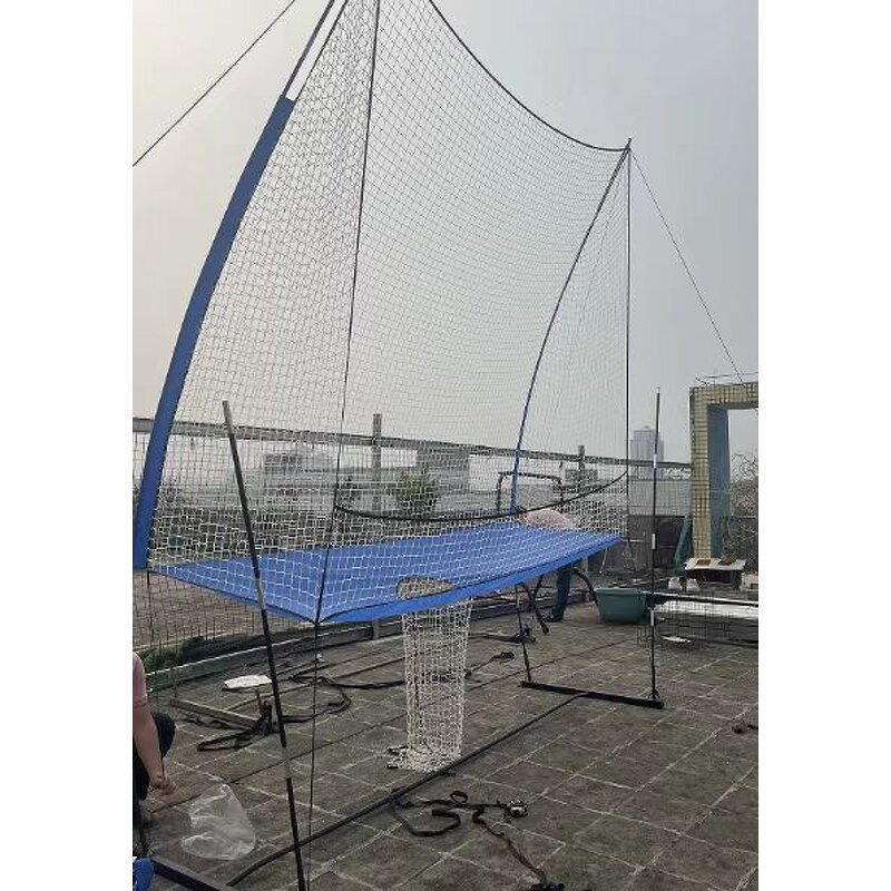 Volleyball Practice Net Station Manufacturer - VPN01A 8 ft Wide by 11 ft High for Hitting and Serving Drills