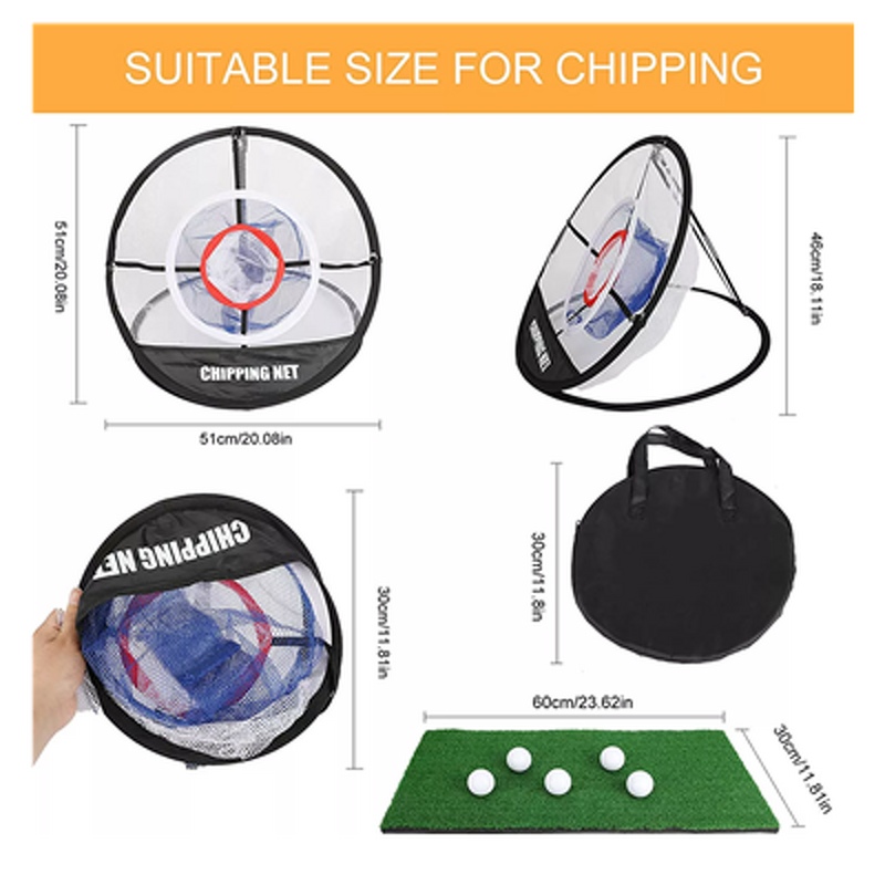 Golf Training Aids Manufacturer - Customized Carry Mini Quick Results Fitness Net for Outdoor Playing Pitching