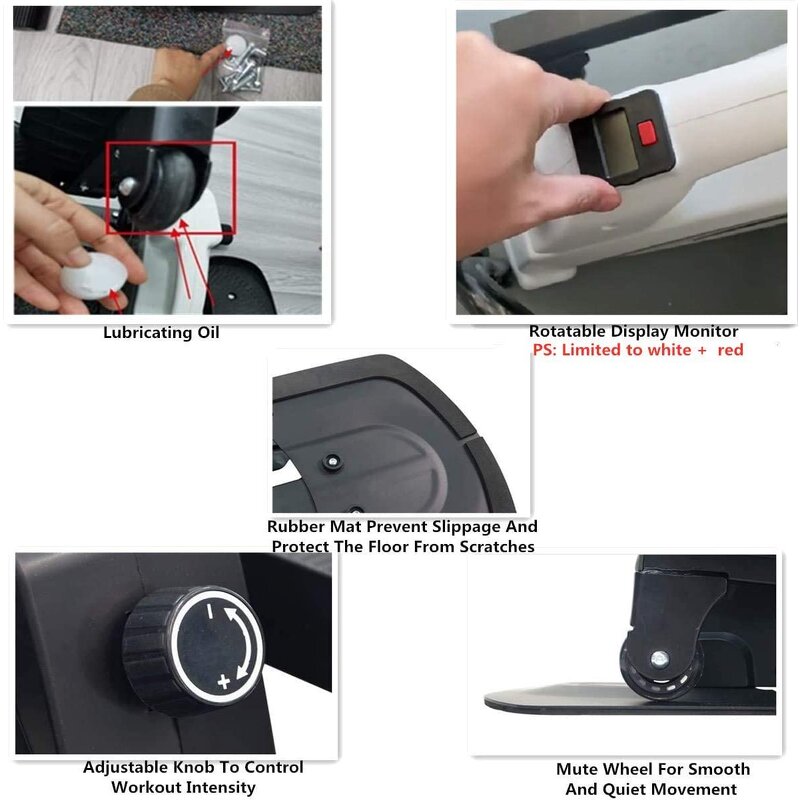 Mini Elliptical Machine Manufacturer - TMS02A Home Office Workout Under Desk Elliptical Bike Display Monitor Weight Fitness