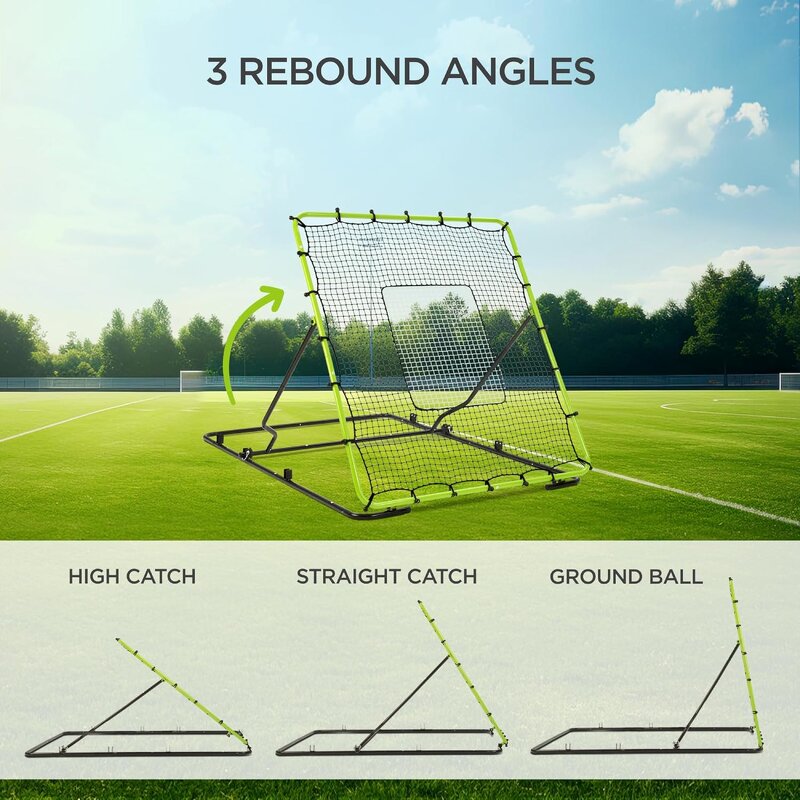 Baseball Rebounder Training Equipment Manufacturer - with PE Net and Metal Frame Netball Net for Skill Development
