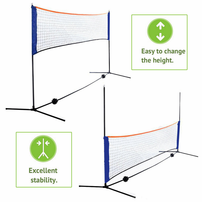 Badminton Net Manufacturer - Adjustable Foldable Volleyball Soccer Football Pickleball Tennis Easy Setup for Training