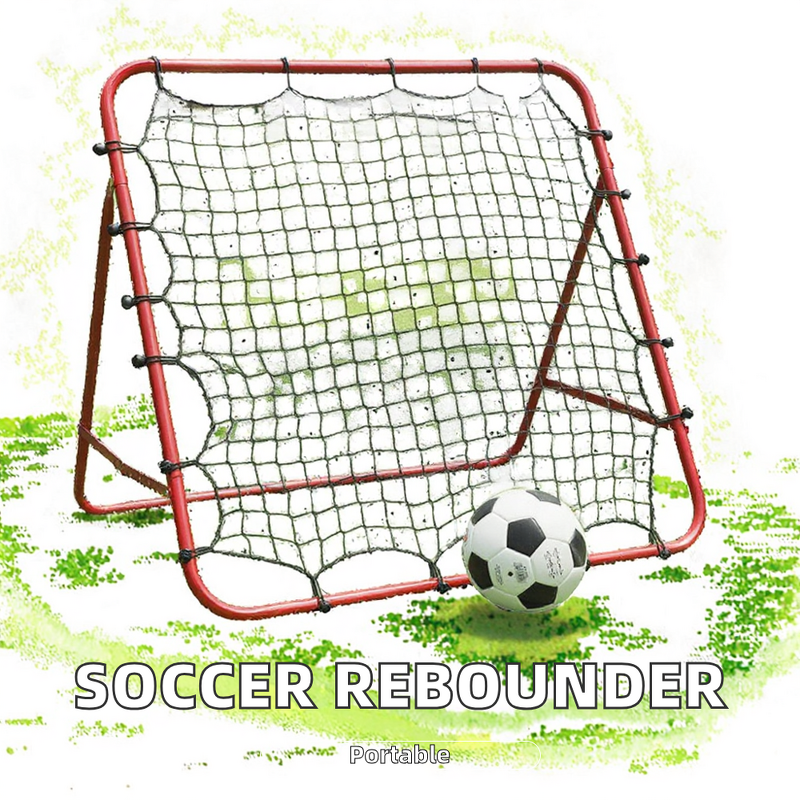 Soccer Rebounder Net Manufacturer - High Quality Portable Football Goal with Bounce Kickback Training Equipment Folding Design