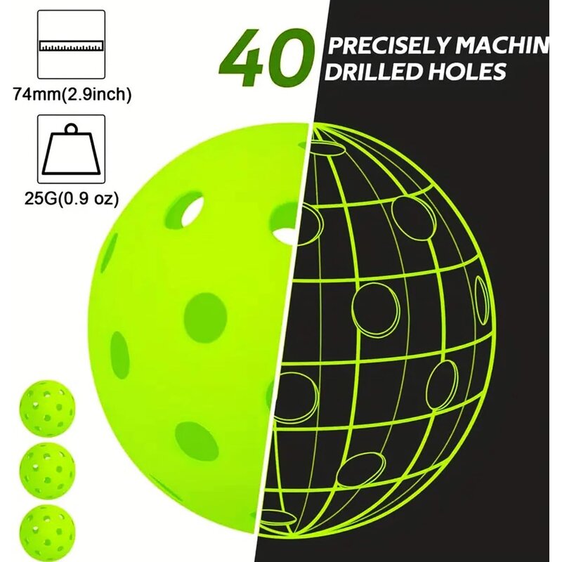 Pickleball Balls Manufacturer - USAPA 40 Hole 26 Hole Outdoor Indoor Sports with Customized Color Logo