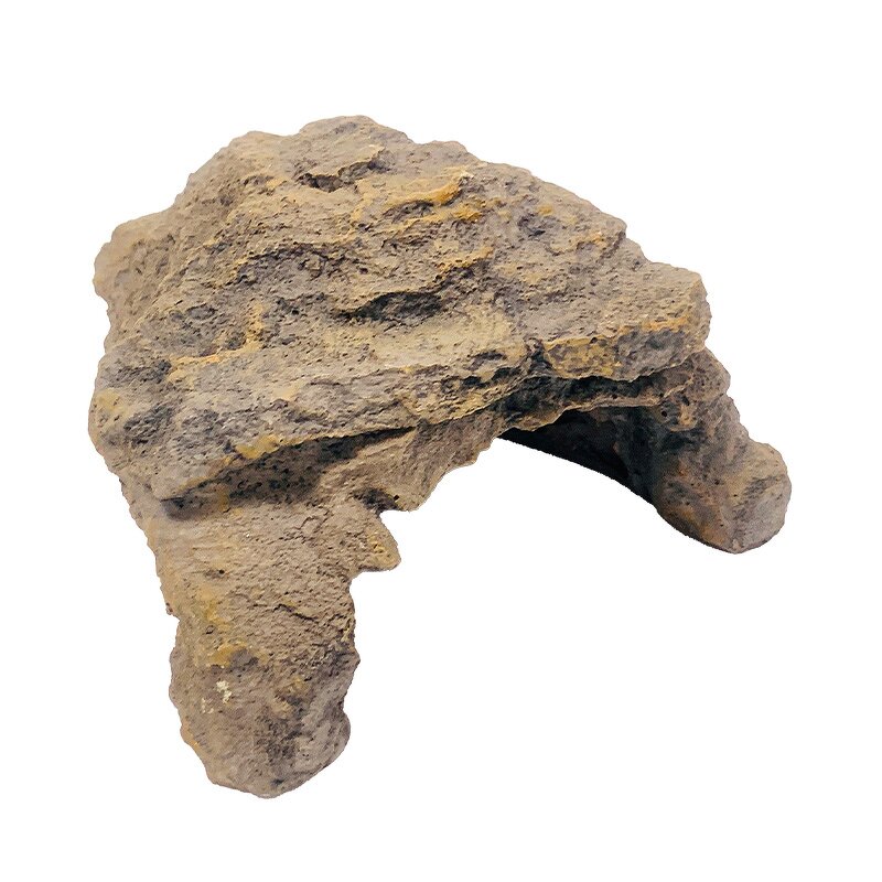 Resin Basking Platform Manufacturer - Customizable Fish Aquarium Rock Light Gray Eco-Friendly Living Room Decoration