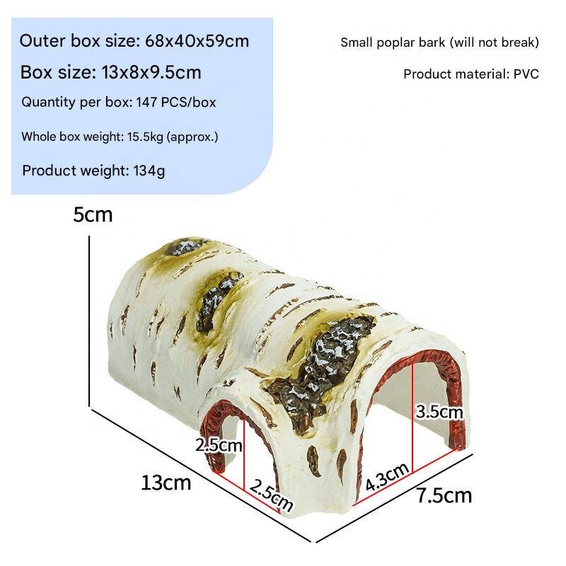 Breeding Box Manufacturer - Direct Sale From Manufacturer Birch Wood for Reptiles & Amphibians Lizard Landscaping Shelter Hole