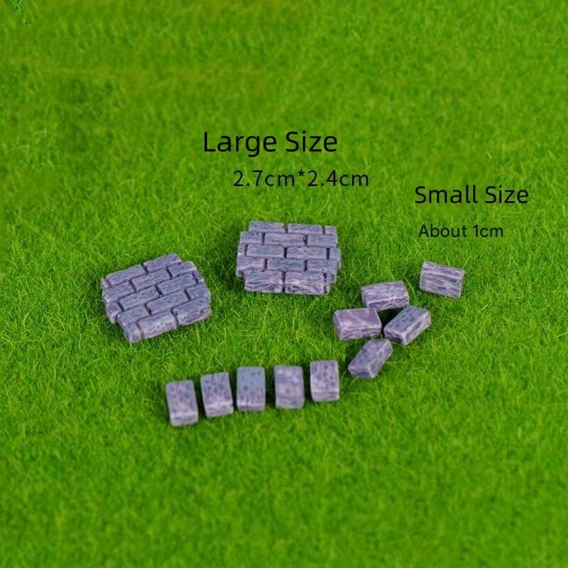 Micro Landscape Decoration Manufacturer - Eco-bottle Landscaping Mini Accessories Simulation Resin Fence Wall Small Resin Crafts