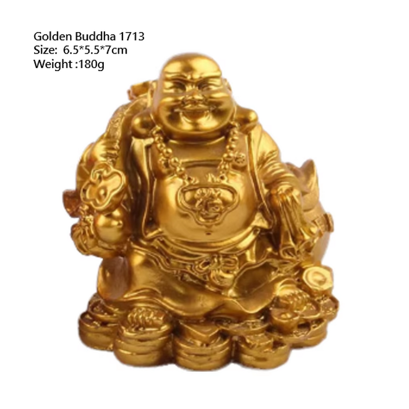 Buddha Angel Resin Ornaments Manufacturer - Golden Feng Shui Buddhism Garden Toys Sandplay Sand Tools Equipment Box