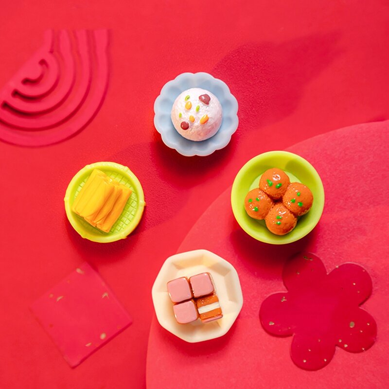 Simulation New Year's Eve Dinner Resin Crafts Manufacturer - Micro Landscape DIY Desktop Decoration Fun for Chinese Mini Ornaments
