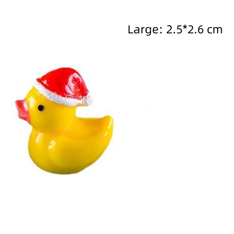Christmas Little Yellow Duck Manufacturer - Mini Resin Crafts Decoration Moss Micro Landscape Ornaments for Garden Desktop Landscaping