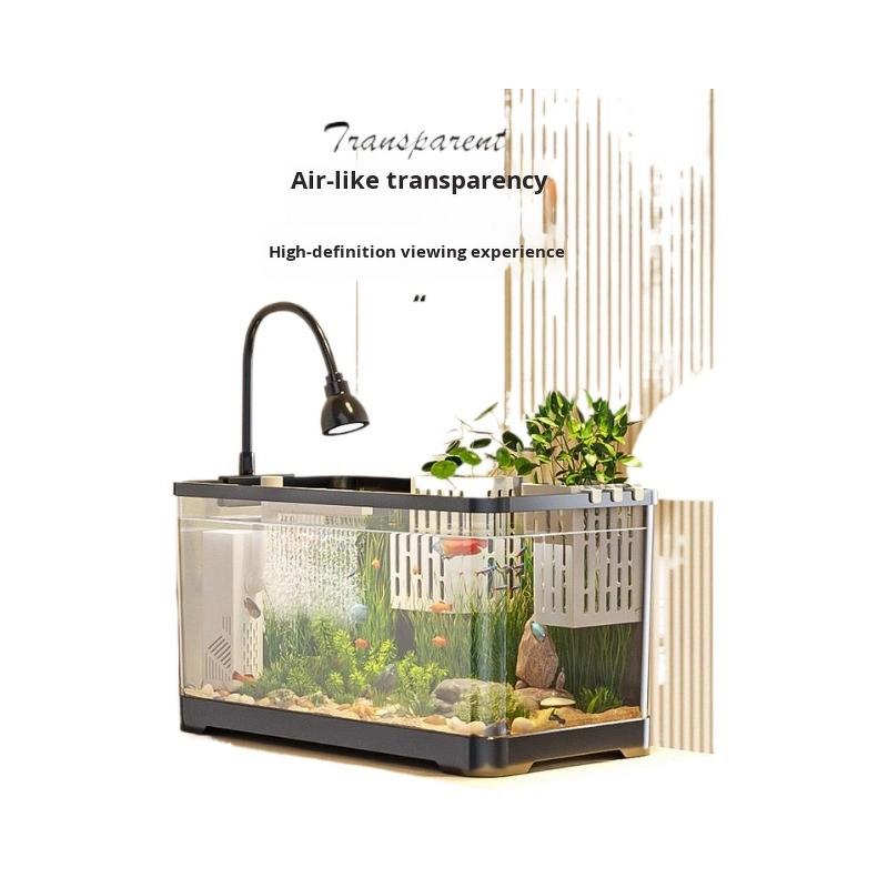Goldfish Tank Manufacturer - Modern Transparent Plastic Desktop Aquarium for Small Medium-Sized Fish Easy-Care Home Landscape