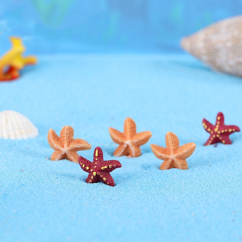 Resin Crafts Manufacturer - Mediterranean Style Five-pointed Starfish Micro Landscape Mini Ornaments Creative for Fish Tank