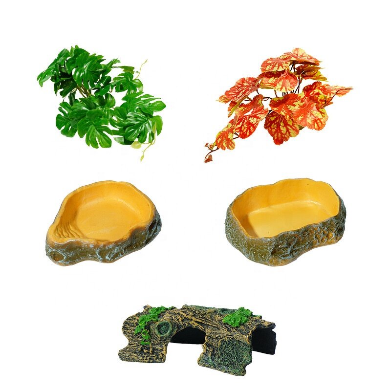 Aquarium Hiding Hole Cave Manufacturer - Climbing Platform Basking Platform Landscape for Reptile Amphibian Supplies Turtle Resin