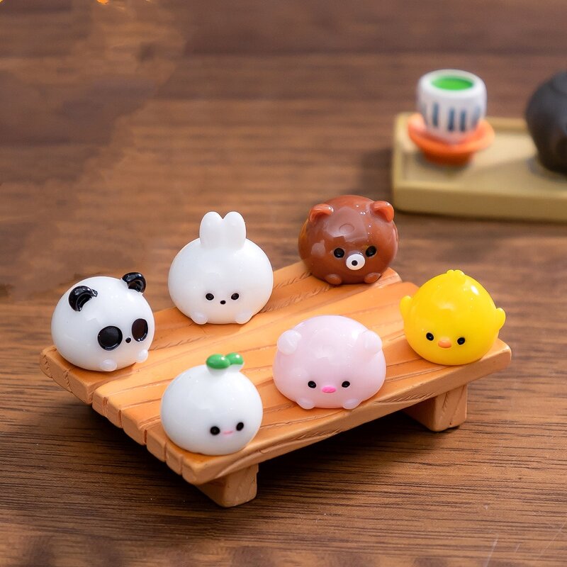 Simulation Animal Cake Resin Crafts Manufacturer - Micro Landscape Decoration Creative Steamer Cartoon Food Fun DIY Landscaping Desktop