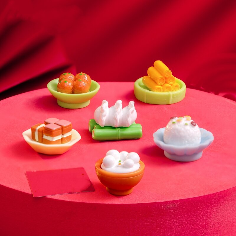 Simulation New Year's Eve Dinner Resin Crafts Manufacturer - Micro Landscape DIY Desktop Decoration Fun for Chinese Mini Ornaments