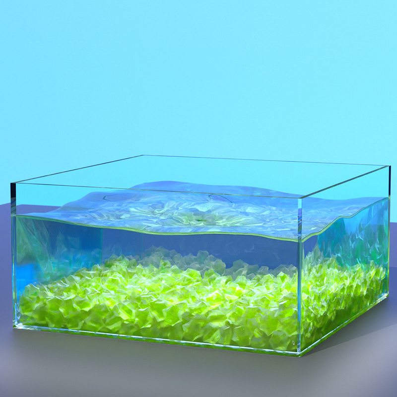 Simulated Cubes Manufacturer - DIY Crushed Ice Bottom Colorful Transparent Gemstones Crystal Stones Diamonds Landscape Fish Aquarium