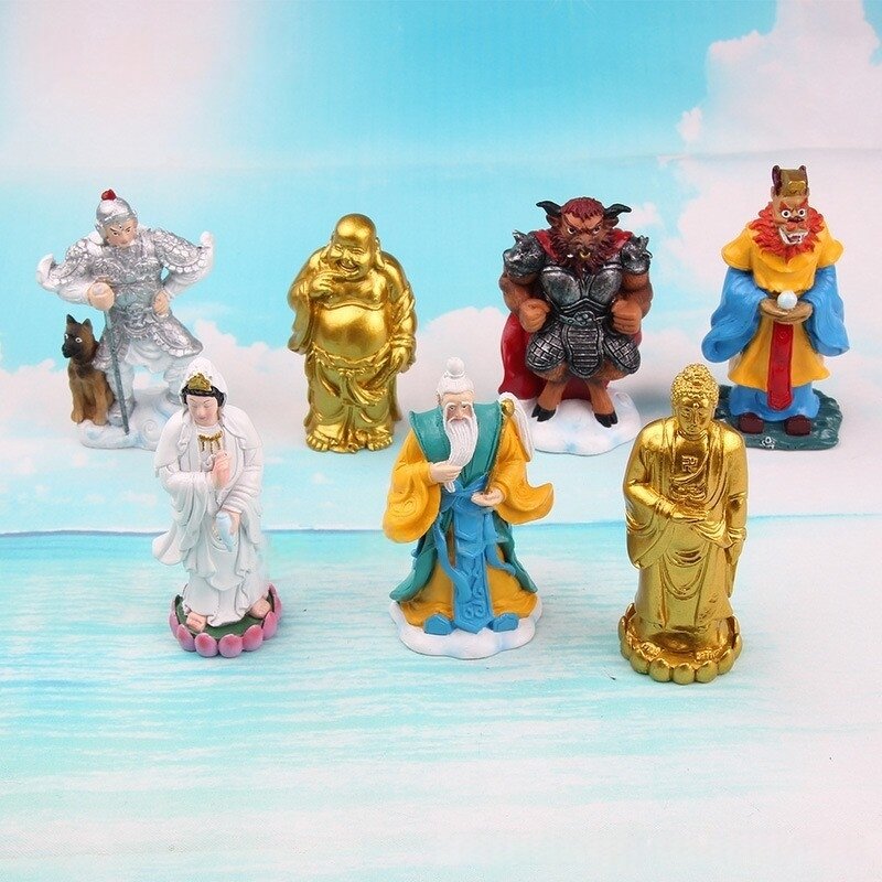 Resin Crafts Ornaments Manufacturer - Customizable Mythological Characters Journey to the West Erlang Shen Aquarium DIY Decoration