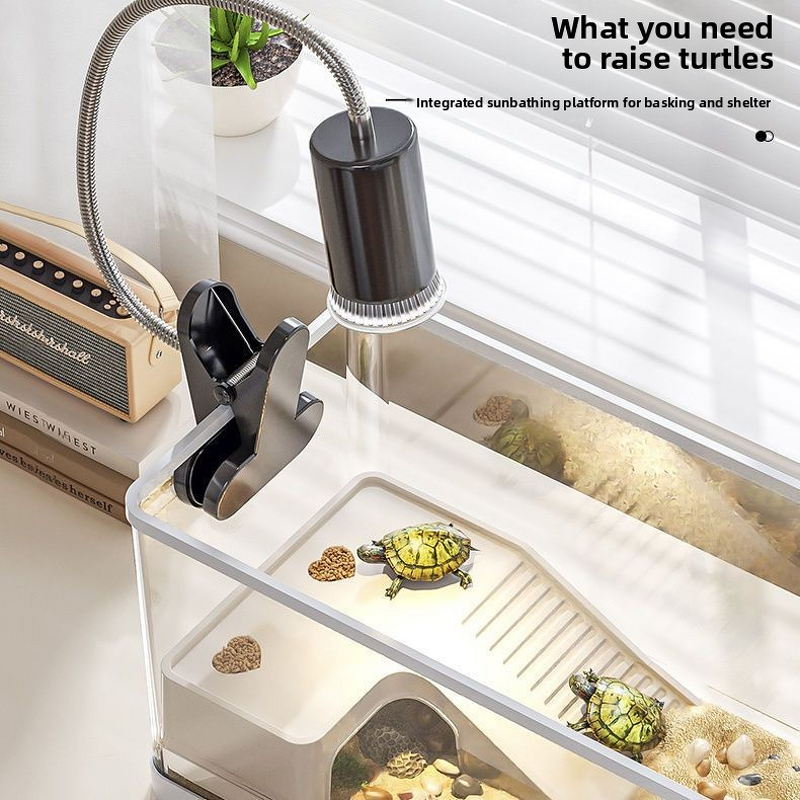 Turtle Basking Platform Manufacturer - Brazilian Grass Hideout House for Small Turtles Villa Climbing Reptile Amphibian Supplies Tank