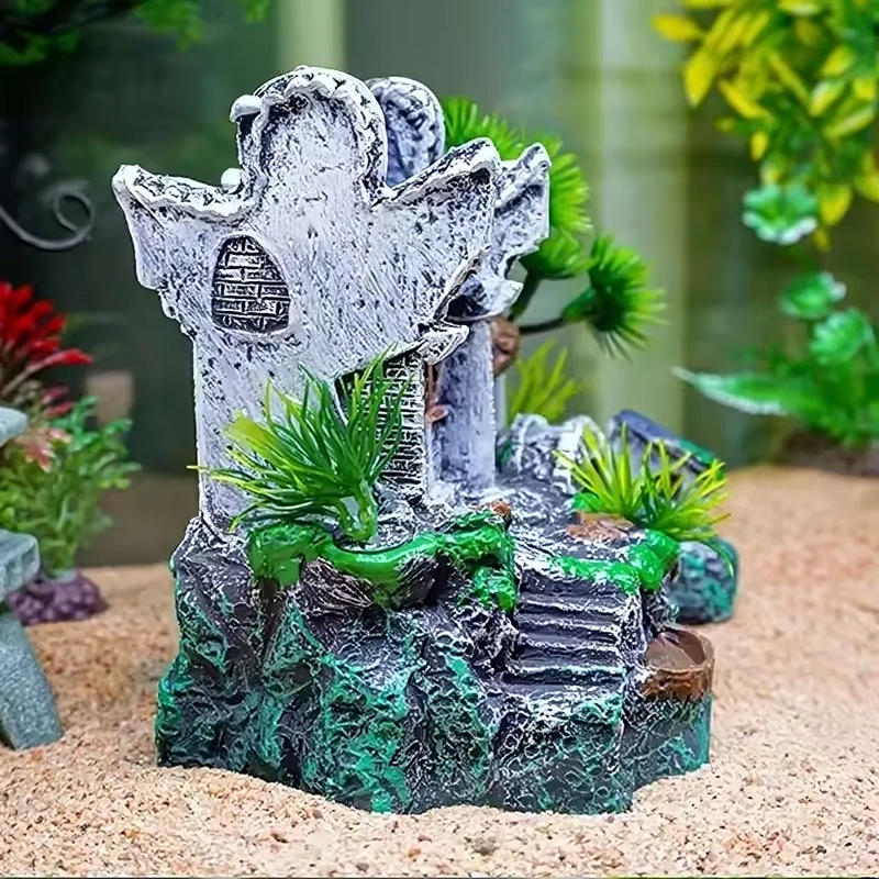 Simulation Hut Manufacturer - Wholesale Custom Resin Jiangnan DIY Micro Landscaping Ancient Buildings for Aquarium Fish tank