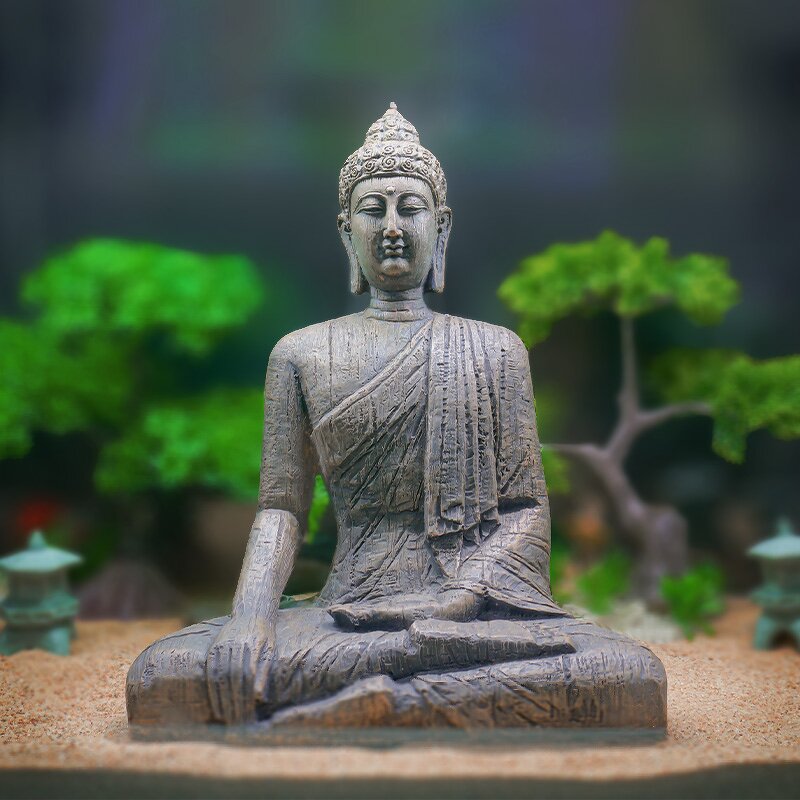 Buddha Statue Manufacturer - New Arrival ChineseStyle Accessories Decoration Sitting for Landscaping FishTank Decorative